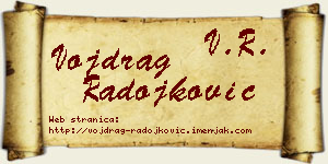 Vojdrag Radojković vizit kartica